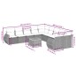 vidaXL Set de sofás de jardín 11pzas con cojines ratán sintético beige vidaXL Set de sofás de jardín 11pzas con cojines ratán sintético beige