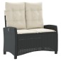 vidaXL Juego comedor jardín 4 piezas con cojines ratán sintético negro vidaXL Juego comedor jardín 4 piezas con cojines ratán sintético negro