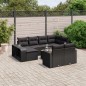 vidaXL Set de sofás de jardín 11 pzas y cojines ratán sintético negro vidaXL Set de sofás de jardín 11 pzas y cojines ratán sintético negro