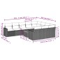 vidaXL Set de sofás de jardín 11pzas con cojines ratán sintético beige vidaXL Set de sofás de jardín 11pzas con cojines ratán sintético beige