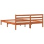 vidaXL Estructura de cama madera maciza pino marrón cera 180x200 cm vidaXL Estructura de cama madera maciza pino marrón cera 180x200 cm