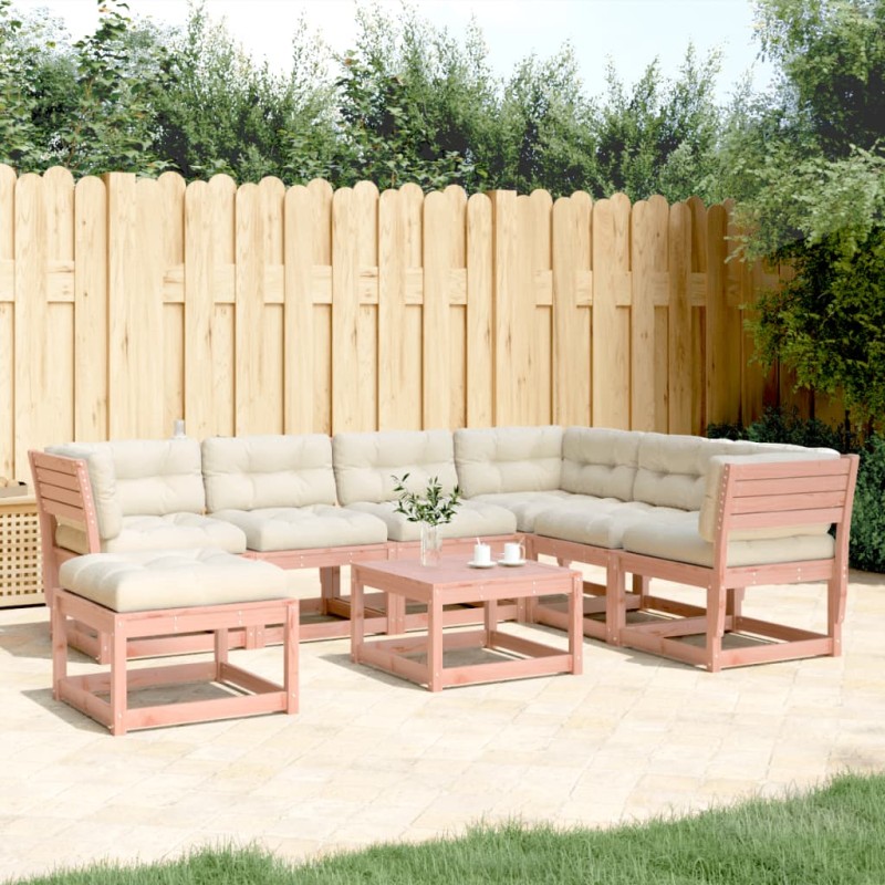 vidaXL Juego de muebles jardín 7 pzas y cojines madera abeto Douglas vidaXL Juego de muebles jardín 7 pzas y cojines madera abeto Douglas