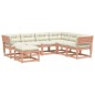 vidaXL Juego de muebles jardín 7 pzas y cojines madera abeto Douglas vidaXL Juego de muebles jardín 7 pzas y cojines madera abeto Douglas