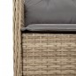 vidaXL Set comedor de jardín 9 pzas con cojines ratán sintético beige vidaXL Set comedor de jardín 9 pzas con cojines ratán sintético beige