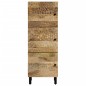 vidaXL Aparador alto madera maciza de mango 40x33x110 cm vidaXL Aparador alto madera maciza de mango 40x33x110 cm