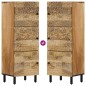 vidaXL Aparador alto madera maciza de mango 40x33x110 cm vidaXL Aparador alto madera maciza de mango 40x33x110 cm