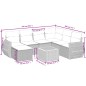 vidaXL Juego de sofás de jardín con cojines beige 8 pzas ratán PE vidaXL Juego de sofás de jardín con cojines beige 8 pzas ratán PE