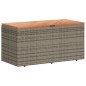 vidaXL Caja de almacenaje jardín madera acacia ratán gris 110x50x54 cm vidaXL Caja de almacenaje jardín madera acacia ratán gris 110x50x54 cm