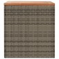 vidaXL Caja de almacenaje jardín madera acacia ratán gris 110x50x54 cm vidaXL Caja de almacenaje jardín madera acacia ratán gris 110x50x54 cm