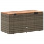 vidaXL Caja de almacenaje jardín madera acacia ratán gris 110x50x54 cm vidaXL Caja de almacenaje jardín madera acacia ratán gris 110x50x54 cm