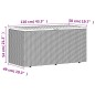 vidaXL Caja de almacenaje jardín madera acacia ratán gris 110x50x54 cm vidaXL Caja de almacenaje jardín madera acacia ratán gris 110x50x54 cm