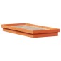 vidaXL Estructura de cama LED madera maciza pino marrón cera 100x200cm vidaXL Estructura de cama LED madera maciza pino marrón cera 100x200cm