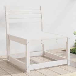 vidaXL Sofá de jardín madera maciza de pino blanco