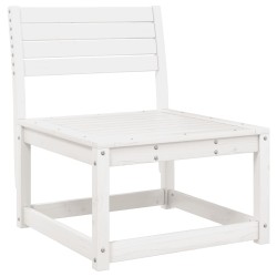 vidaXL Sofá de jardín madera maciza de pino blanco