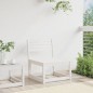vidaXL Sofá de jardín madera maciza de pino blanco vidaXL Sofá de jardín madera maciza de pino blanco