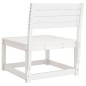 vidaXL Sofá de jardín madera maciza de pino blanco vidaXL Sofá de jardín madera maciza de pino blanco