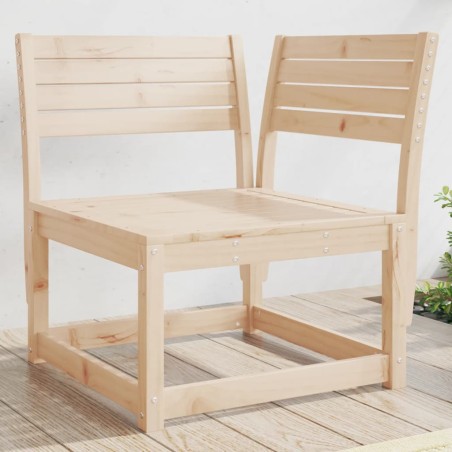 vidaXL Sofá esquinero de jardín madera maciza de pino 73x73x78 cm