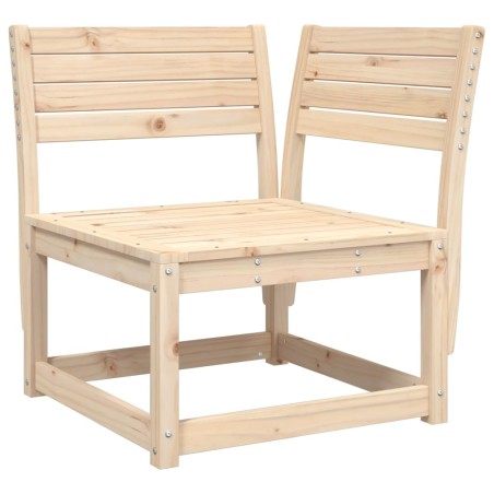 vidaXL Sofá esquinero de jardín madera maciza de pino 73x73x78 cm