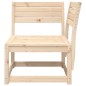 vidaXL Sofá esquinero de jardín madera maciza de pino 73x73x78 cm