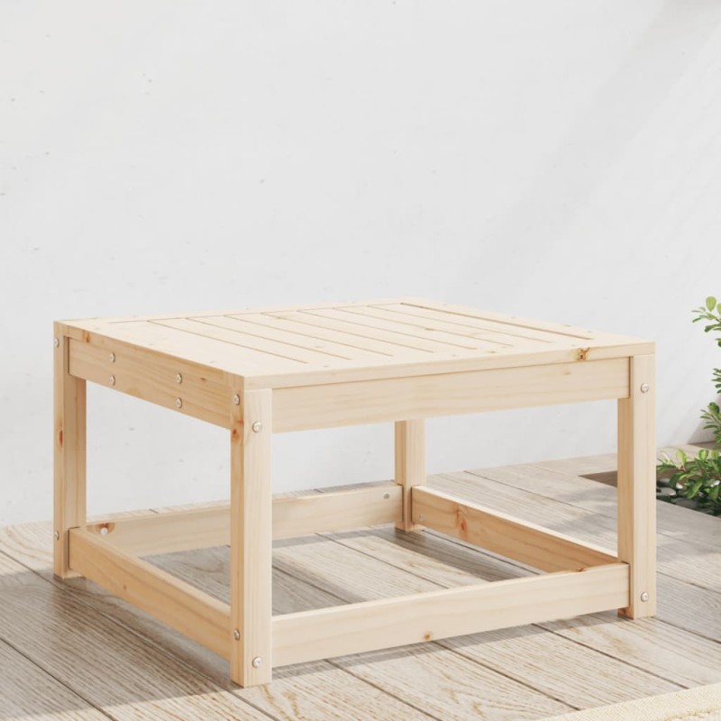 vidaXL Taburete de jardín madera maciza de pino vidaXL Taburete de jardín madera maciza de pino