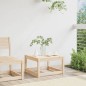 vidaXL Taburete de jardín madera maciza de pino vidaXL Taburete de jardín madera maciza de pino