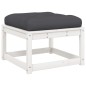 vidaXL Set muebles jardín 7 pzas con cojines madera maciza pino blanco vidaXL Set muebles jardín 7 pzas con cojines madera maciza pino blanco