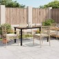 vidaXL Set comedor de jardín 5 pzas con cojines ratán sintético beige vidaXL Set comedor de jardín 5 pzas con cojines ratán sintético beige