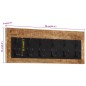 vidaXL Perchero de pared con 6 ganchos madera maciza de mango vidaXL Perchero de pared con 6 ganchos madera maciza de mango