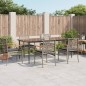 vidaXL Set comedor jardín 7 pzas y cojines ratán sintético gris vidaXL Set comedor jardín 7 pzas y cojines ratán sintético gris