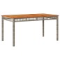 vidaXL Set comedor jardín 7 pzas y cojines ratán sintético gris vidaXL Set comedor jardín 7 pzas y cojines ratán sintético gris