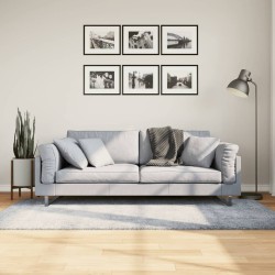 vidaXL Alfombra de pelo largo moderna azul 100x200 cm