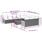 vidaXL Set de sofás de jardín 12 pzas y cojines ratán sintético marrón vidaXL Set de sofás de jardín 12 pzas y cojines ratán sintético marrón