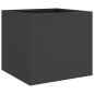 vidaXL Jardinera de acero laminado en frío negro 32x30x29 cm vidaXL Jardinera de acero laminado en frío negro 32x30x29 cm