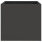 vidaXL Jardinera de acero laminado en frío negro 32x30x29 cm vidaXL Jardinera de acero laminado en frío negro 32x30x29 cm