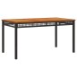 vidaXL Set comedor de jardín 3 pzas con cojines ratán sintético negro vidaXL Set comedor de jardín 3 pzas con cojines ratán sintético negro