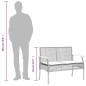 vidaXL Set comedor de jardín 3 pzas con cojines ratán sintético negro vidaXL Set comedor de jardín 3 pzas con cojines ratán sintético negro