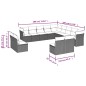 vidaXL Set de sofás de jardín con cojines 13 piezas ratán PE marrón vidaXL Set de sofás de jardín con cojines 13 piezas ratán PE marrón