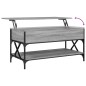 vidaXL Mesa de centro madera ingeniería metal gris Sonoma 100x50x50 cm vidaXL Mesa de centro madera ingeniería metal gris Sonoma 100x50x50 cm