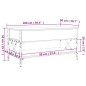 vidaXL Mesa de centro madera ingeniería metal gris Sonoma 100x50x50 cm vidaXL Mesa de centro madera ingeniería metal gris Sonoma 100x50x50 cm