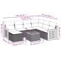 vidaXL Set de sofás de jardín 8 pzas y cojines ratán sintético gris vidaXL Set de sofás de jardín 8 pzas y cojines ratán sintético gris