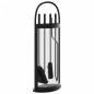 vidaXL Set de herramientas para chimenea 5 pzas acero 23x15x66 cm