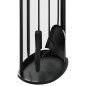 vidaXL Set de herramientas para chimenea 5 pzas acero 23x15x66 cm