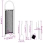 vidaXL Set de herramientas para chimenea 5 pzas acero 23x15x66 cm