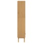 vidaXL Estantería 4 niveles OLDEN madera maciza pino marrón y blanco vidaXL Estantería 4 niveles OLDEN madera maciza pino marrón y blanco