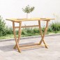 vidaXL Mesa de jardín plegable madera maciza de acacia 110x55x75 cm vidaXL Mesa de jardín plegable madera maciza de acacia 110x55x75 cm