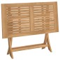 vidaXL Mesa de jardín plegable madera maciza de acacia 110x55x75 cm vidaXL Mesa de jardín plegable madera maciza de acacia 110x55x75 cm