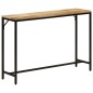 vidaXL Mesa consola madera maciza mango rugosa y hierro 110x30x75 cm vidaXL Mesa consola madera maciza mango rugosa y hierro 110x30x75 cm