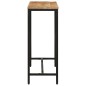 vidaXL Mesa consola madera maciza mango rugosa y hierro 110x30x75 cm vidaXL Mesa consola madera maciza mango rugosa y hierro 110x30x75 cm
