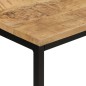 vidaXL Mesa consola madera maciza mango rugosa y hierro 110x30x75 cm vidaXL Mesa consola madera maciza mango rugosa y hierro 110x30x75 cm