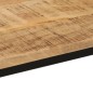 vidaXL Mesa consola madera maciza mango rugosa y hierro 110x30x75 cm vidaXL Mesa consola madera maciza mango rugosa y hierro 110x30x75 cm